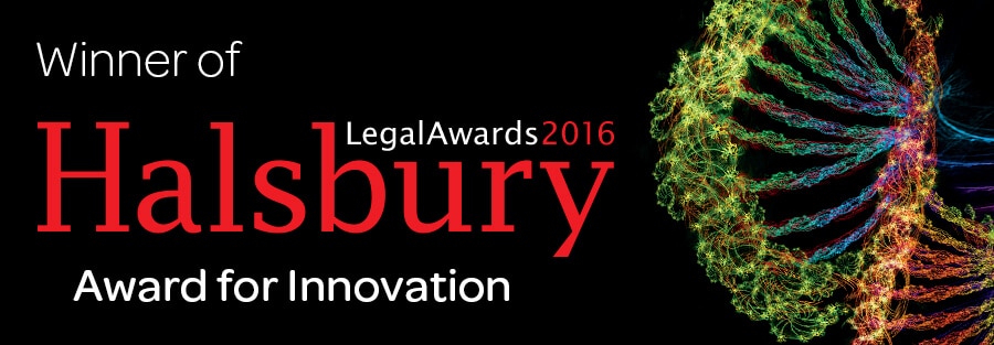 Halsbury 2016 CADR award winner banner